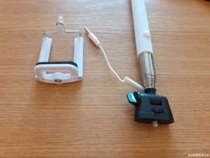 Selfie stick monopod alb - imagine 5