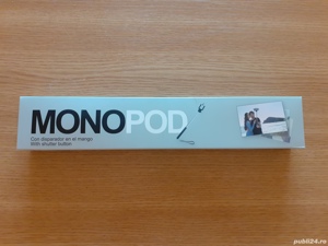 Selfie stick monopod alb - imagine 4