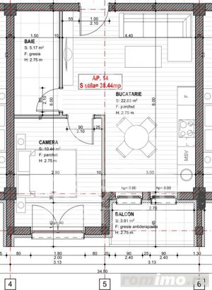 Apartament cu 2 camere, etaj intermediar, zona benzinariei Eso - imagine 7