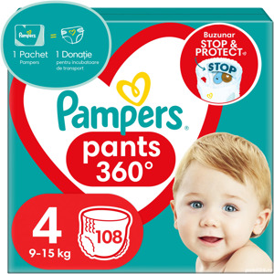 Vand Scutece Chilotei Pampers Pants 360 , numarul 4, BAX 108 Buc Pret 135 Lei