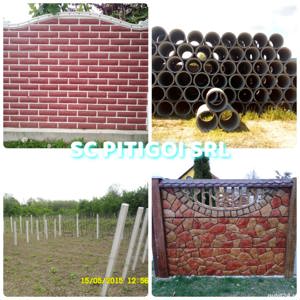 Spalieri beton Spalieri gard Spalieri vie Garduri beton Tuburi fantani Tuburi fose Tuburi podete.