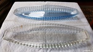 Platouri din sticla pt peste,am 2 buc.Sunt NOI. - imagine 3