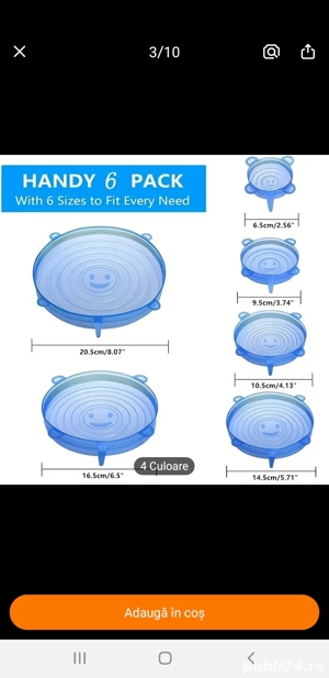 capace silicon ,vase alimente - imagine 4