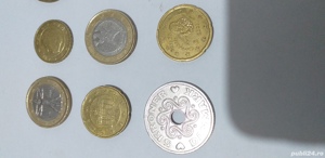 Monede tip euro, din Italia,Germania,Spania, Belgia   Coroane daneze 