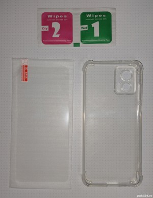 Husa silicon + folie de sticla pentru Motorola Edge 30 Neo