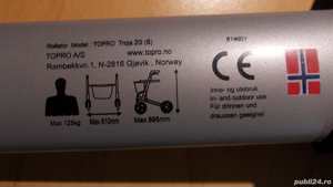 Rolator TOPRO TROJA 2G Premium Plus walker,cadru mers aluminiu cu roti ortopedic modern pliabil - imagine 10