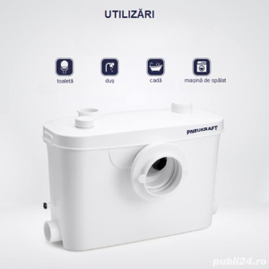 Pompa de deseuri Pneukraft400 Pompa cu tocator wc - imagine 7