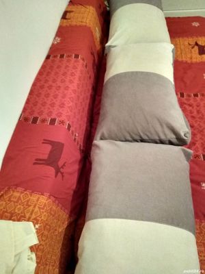 Perne din material plusat, perne puf ,plapuma,patura lana - imagine 2