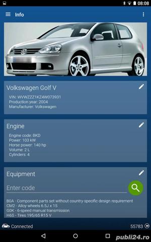 Diagnoza auto VW - AUDI - SKODA - SEAT, adaptari / stergere erori / diverse setari - imagine 4