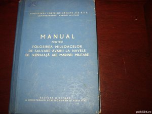 Manual pentru folosirea mijloacelor de salvare-avarii la navele de suprafata ale Marinei militare