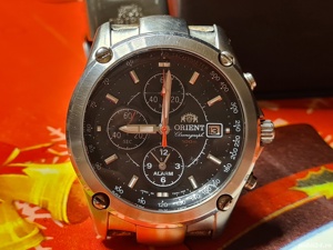 Ceas Orient cronograf cu alarmă - imagine 3