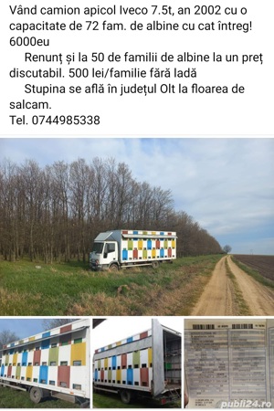 Camion apicol Iveco 7.5t 