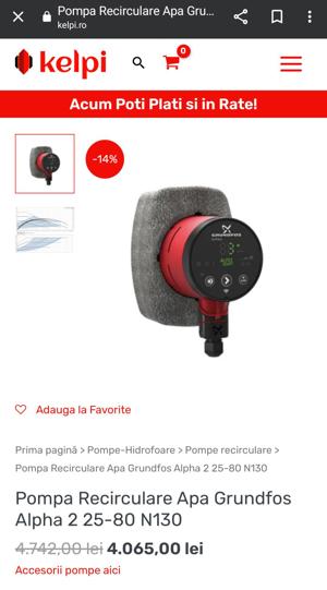 Pompa Grundfos Alpha2 25-80 N 130  - imagine 5