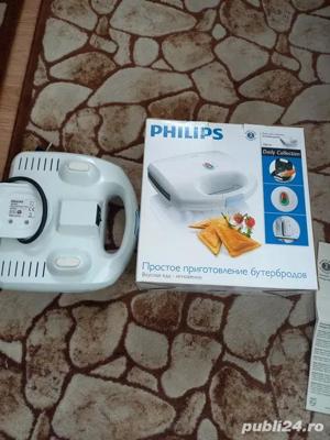 PHILIPS,aparate sendvisuri,NOU,ambalaj original,PROSPECTE,placi=TEFLON,700 w,220 volti,bijuterie LUX - imagine 6