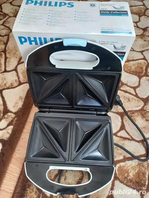 PHILIPS,aparate sendvisuri,NOU,ambalaj original,PROSPECTE,placi=TEFLON,700 w,220 volti,bijuterie LUX - imagine 3