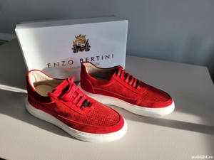 Pantofi Barbati ENZO BERTINI   Rosu    Marime 42 - imagine 4