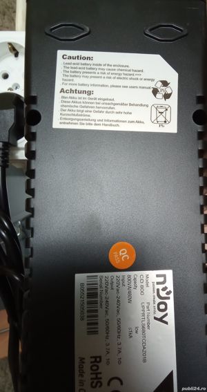 Sursa ups 800 va, 500w noua - imagine 3