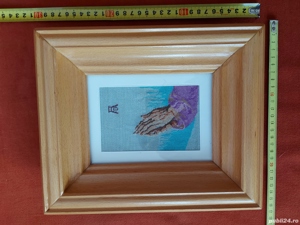 Goblen vechi, cu rama din lemn lacuita si geam din sticla - 1 - imagine 5