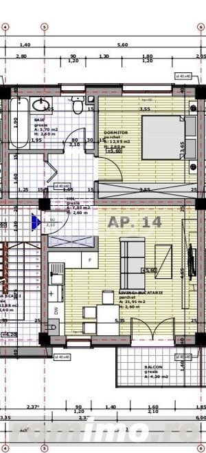 Apartament decomandat 2 camere 1 baie 50 mpu terasa parcare Sebes Alba - imagine 7