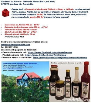 Otet de Aronia Bio - 500 ml - Cerdacul cu Aronia - judetul Gorj - imagine 10