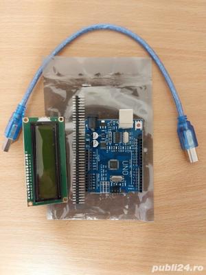 Arduino UNO R3 + cablu USB + LCD 1602 I2C verde - imagine 3