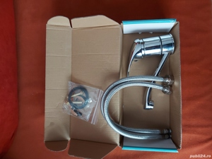 Baterie chiuveta baie, inclusiv accesorii (furtune si sist prindere) - imagine 3