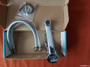 Baterie chiuveta baie, inclusiv accesorii (furtune si sist prindere) - imagine 7