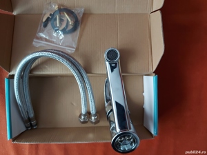 Baterie chiuveta baie, inclusiv accesorii (furtune si sist prindere) - imagine 6