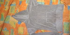 Trening Compleu pantaloni 3 4 + hanorac maneci scurte si gluga - imagine 4