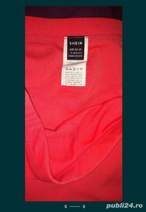 Șort Colanti scurti roz cu buzunare, Yoga sport - imagine 8