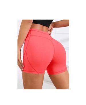 Șort Colanti scurti roz cu buzunare, Yoga sport - imagine 3