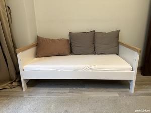 Pat Mothercare 70*140 convertibil + saltea cu protectie fagure de aer - imagine 7