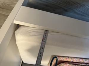 Pat Mothercare 70*140 convertibil + saltea cu protectie fagure de aer - imagine 4