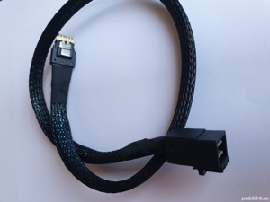 Cablu Slim SAS SFF-8654 4I la mini SAS HD SFF-8643 50CM - imagine 3