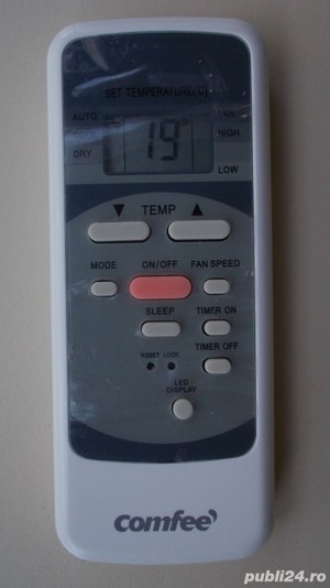 Telecomanda aer conditionat COMFEE RG51B30 CE Midea Sandstrom,FUJITSU AR-JE5 - imagine 2