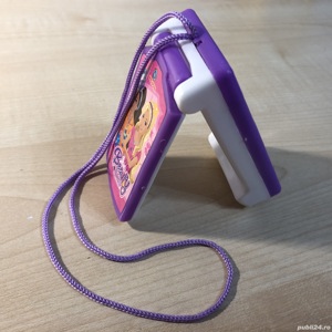 Telefon muzical interactiv, cu printese, pentru fetite, mov cu alb - imagine 4