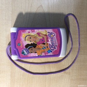 Telefon muzical interactiv, cu printese, pentru fetite, mov cu alb - imagine 7