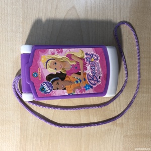 Telefon muzical interactiv, cu printese, pentru fetite, mov cu alb - imagine 8