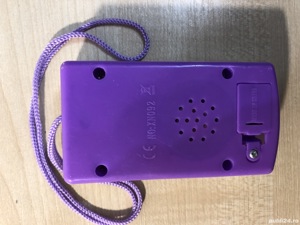 Telefon muzical interactiv, cu printese, pentru fetite, mov cu alb - imagine 6