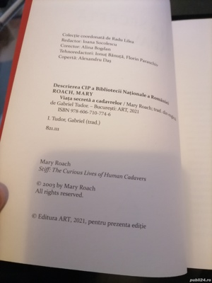 Viata Secreta A Cadavrelor de Mary Roach Editura Art 2021 - imagine 5