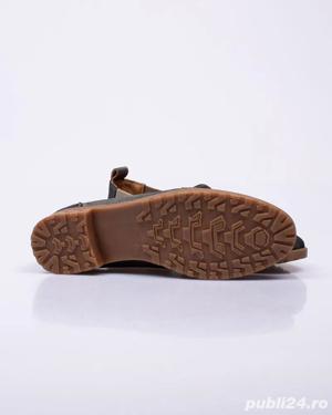 Emanuelle Vee pantofi dama NOI, piele naturala ,nr.37 ,gri albastrui - imagine 5