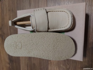 Mocasini Lasocki pentru copii, noi ,nr.25 ,piele naturala, crem - imagine 7