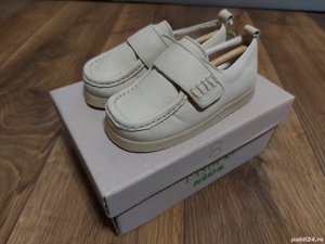 Mocasini Lasocki pentru copii, noi ,nr.25 ,piele naturala, crem