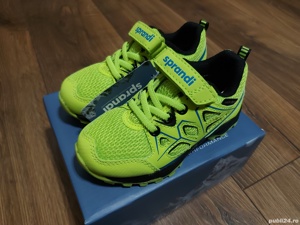 Adidasi Sprandi pentru copii, noi, nr.25, verde fluorescent