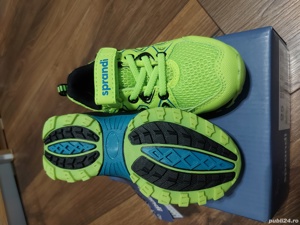 Adidasi Sprandi pentru copii, noi, nr.25, verde fluorescent - imagine 5