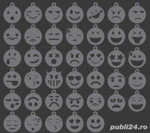 30 pandative plastic  marimi 4-6 cm  sau 50buc la 2-4cm +transp gratuit - imagine 5