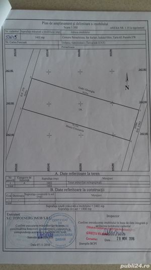 Teren   extravilan  , intravilan ,  casa  în   Surlari   - imagine 3