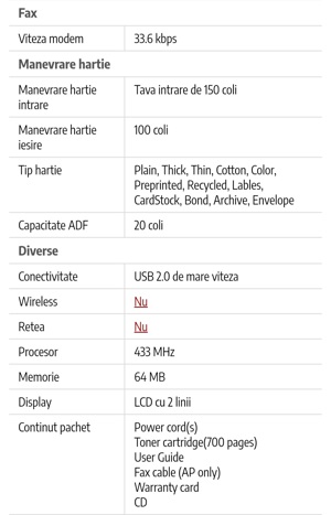 Multifuncțională Laser Samsung cu Fax - imagine 2