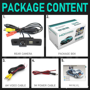 Cameră marșarier pentru Skoda Octavia2,VW Golf 4, Jetta,Tiguan - imagine 4