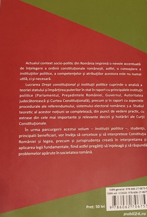 Drept constitutional si institutii politice. Vol. 1 si Vol. 2 - imagine 2
